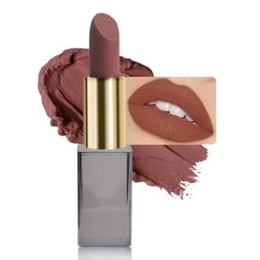 Imagem de Batom vermelho marrom fosco creme, veludo, impermeável, longa duração, à prova de manchas para mulheres, batom mágico, delineador labial original 24 horas, maquiagem labiales mate 24 horas originais