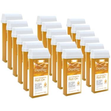 Imagem de 18UN Cera Refil Roll On Depilação Depilflax Natural 100G