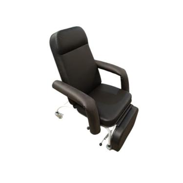 Imagem de Poltrona Hospitalar Comfort Reclinável Com Perneira Independente Com Rodízios Home Care Preta