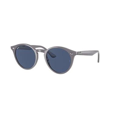 Imagem de Ray-Ban Óculos De Sol Redondos Com Encaixe Baixo Rb2180F, Cinza/Azul Escuro, 49 Mm