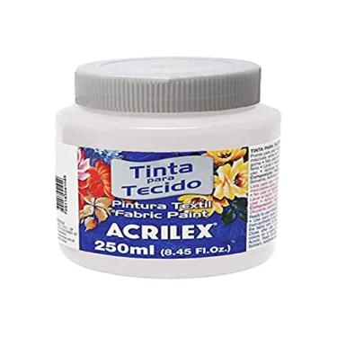 Imagem de Tinta Para Tecido Fosca, Acrilex, Branco, 250 ml