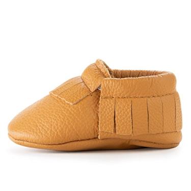 Imagem de BirdRock Baby Mocassins - Mais de 30 estilos para meninos e meninas! Cada par alimenta uma criança, Gengibre, 5.5 Infant