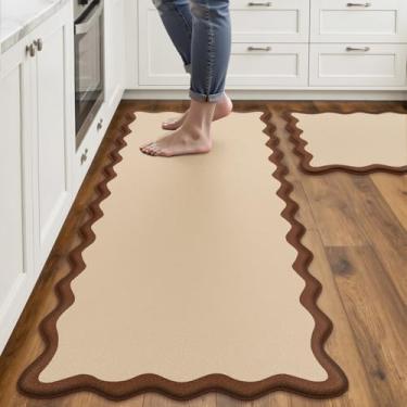 Imagem de Arenarug Tapetes de cozinha recortados para chão acolchoados antifadiga tapetes de cozinha impermeáveis antiderrapantes, C5