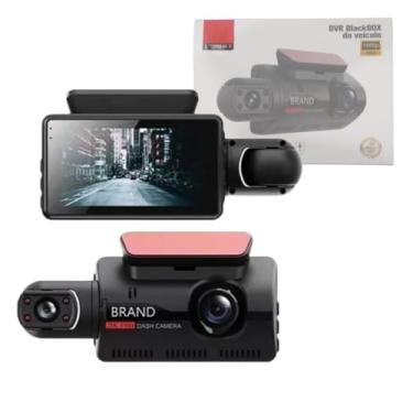 Imagem de Câmera Veicular DASH CAM BOX Com Lente Dupla Full HD 1080P - Com Gravação em Loop, Detecção de Movimento, Visão Noturna, Sensor de Gravidade (G-Sensor), Microfone Integrado + cartão de Momoria de 32Gb