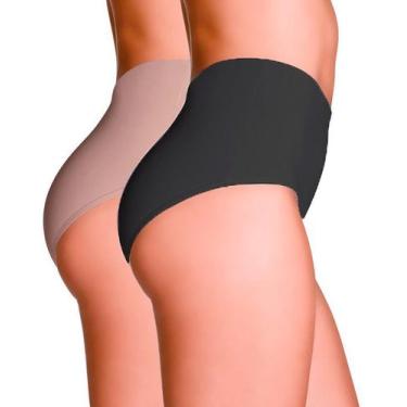 Imagem de Kit com 2 Calcinhas Pós-Parto Love Secret Preto/Chocolate, Preto, Choc