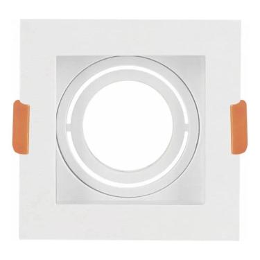 Imagem de 2X Spot De Embutir Mr16 Dicroica Quadrado Recuado + Led 6,5W
