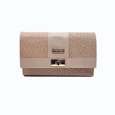 Imagem de Carteira Feminina Couro Legítimo Porta Cartões Docs Cédulas Divisórias