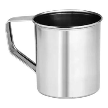 Imagem de Caneca Inox 300Ml Resistente Escola Creche Água Café