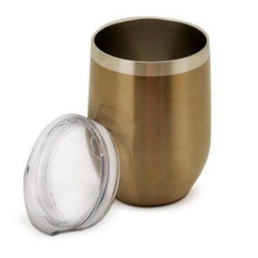 Imagem de Copo Térmico Inox Parede Dupla Bronze 350Ml Com Tampa