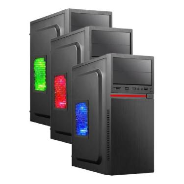 Imagem de Gabinete Pc Atx Xway 01125 Com Fonte 500w E Cooler Fan 120mm, Vermelho