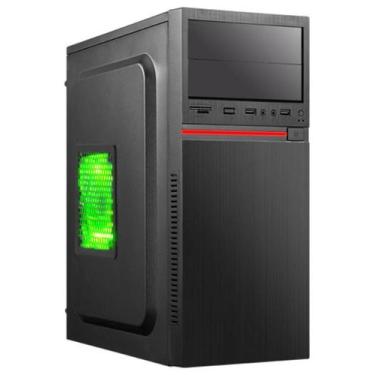 Imagem de Gabinete Pc Atx Xway 01125 Com Fonte 600w E Cooler Fan 120mm, Verde