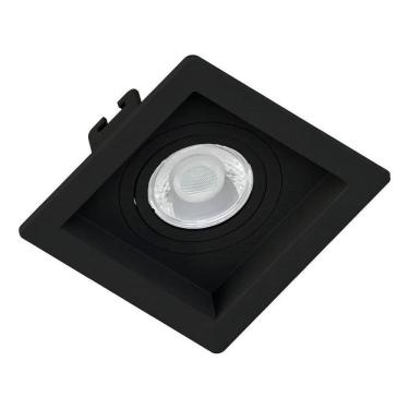 Imagem de 2X Spot Embutir Quadrado Recuado Preto Save Energy Par20 Cli