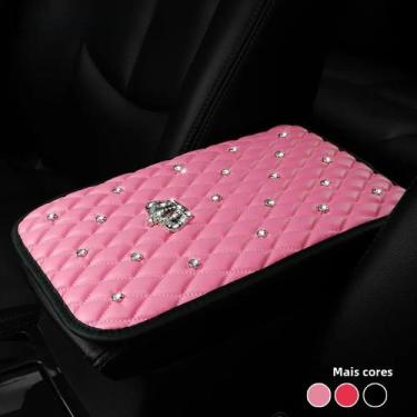 Imagem de Almofada De Apoio Para Braço De Carro Em PU Macio Com Diamantes Para H