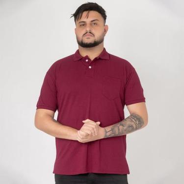 Imagem de Camisa Gola Polo Com Bolso Masculina Tecido Premium - MULTI MARCA, Bor