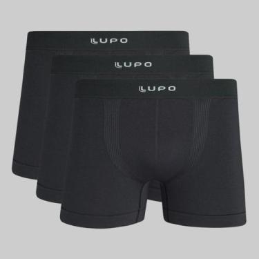 Imagem de Kit 3 Cuecas Lupo Boxer Micromodal 00661, Grafite, P