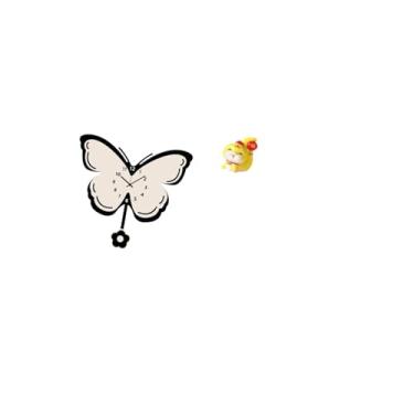 Imagem de Fenteer Relógio de Parede de Acrílico com Borboleta E Estátua de Resina de Cobra de Desenho Animado, Peça Central Decorativa para Escritório, Sala de Jantar,