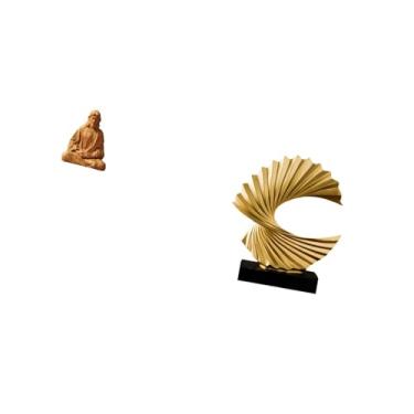 Imagem de Fenteer Estatueta de Resina Abstrata Do Sagrado Coração de Jesus, Onda Do Oceano, Arte Colecionável para Quarto, Sala de Estar, Escritório, Mesa, Lareira, Pre