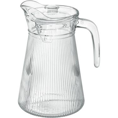 Imagem de Jarra Suco água Acrilico Vidro 1,6 Litros Transparente