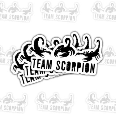 Imagem de Adesivos de Escorpião de Equipe de 3 Peças, Decalques de Vinil de Suporte de Animais Perigosos para Laptop, Caderno, Diário, Garrafa Hidráulica, Garrafa de Água, Para-choques de Carro, Presente para