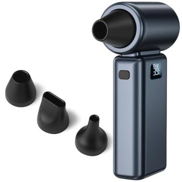 Imagem de Mini Soprador Elétrico Portátil Turbo 130000 RPM Sem Fio Recarregável Potente Com 3 Velocidades Multiuso Para Limpeza De Eletrônicos, Infláveis, Uso Doméstic