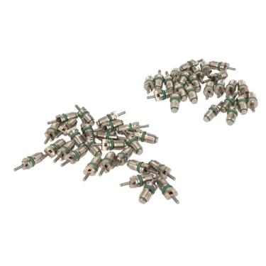 Imagem de Núcleo de Válvula Ca para Carro R134a, 50 Peças, Carretel de Ar Condicionado de Carro R134a, Resistente à Pressão de Aço, Kit de Núcleo de Válvula Ac Hvac para Veículo