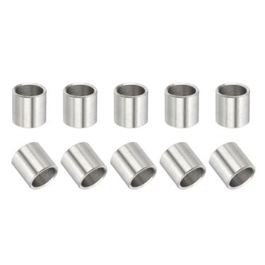 Imagem de PATIKIL Espaçador de aço inoxidável 304, espaçador de metal redondo, 10 peças, furo de 5/40.6 cm x 3/20.3 cm OD x 3/20.3 cm de comprimento, bucha isolante de parafuso não rosqueado para parafusos de