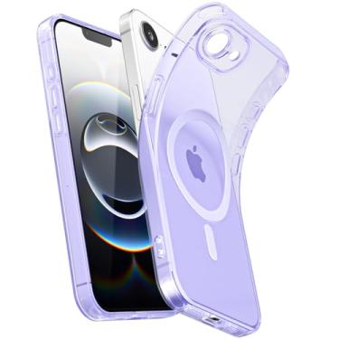 Imagem de Svanove Capa transparente macia para iPhone 16e fina magnética, compatível com Magsafe Minimalista Ultra Fina Transparente Silicone SafeCase, Não Amarelecimento Borracha TPU Bumper Mag Safe Cover