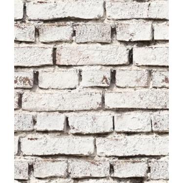 Imagem de tiltil Papel de parede Rick Papel de parede para contato com pedra 43 cm × 93 cm papel de parede autoadesivo branco