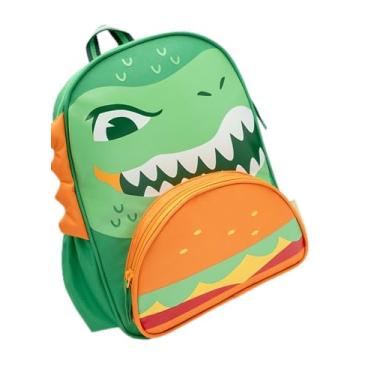 Imagem de Mochila Infantil Escolar Média Costas Dino Volta As Aulas Cor:verde