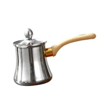 Imagem de AFXGUSD Cafeteira Turca Portátil E Manual com Bico, para Fogão, Feita de aço Inoxidável, Ideal para Escritórios E Restaurantes, Estilo a 720ml