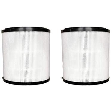 Imagem de Nispira Filtro HEPA 4 em 1 de 5 velocidades, compatível com purificador de ar SilverOnyx de 40,6 cm, modelo 8541832765 com ionizador e desinfetante UVC de 500 m², 2 pacotes