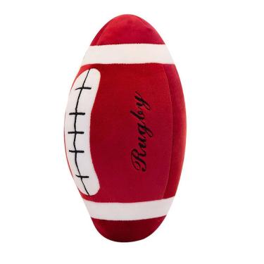 Imagem de Bola de rugby de simulação de boneca de pelúcia 22 cm vermelha