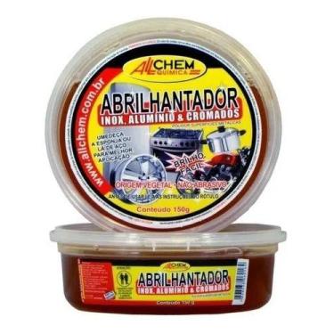 Imagem de Abrilhantador Polido De Inox Aluminio Cromado 180g Allchem 