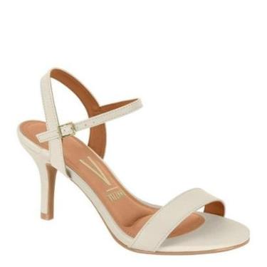 Imagem de Sandália Casual Feminina Salto Médio Fino Vizzano 6524.102 - Ouro Rosado - 34-Feminino