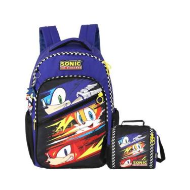 Imagem de Kit Sonic Mochila Costas + Lancheira Térmica Game Original - Luxcel, a