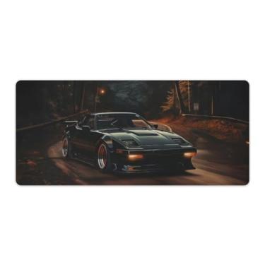 Imagem de 90s Retro Rx7 Classic JDM Tapete de mesa de carro tapete de mouse pad antiderrapante grande material de escritório tapete de mesa de borracha impermeável para escritório jogo casa 40 x 90 cm