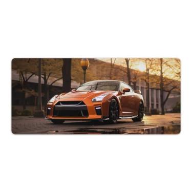 Imagem de JDM Car R35 Sunset Reflection Autumn Desk Table Pad Mouse Pad Antiderrapante Grande Material de Escritório Tapete de Mesa de Borracha Impermeável Tapete de Escrita para Escritório Jogo Casa 40 x 90 cm