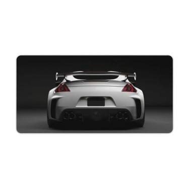 Imagem de JDM Car 370z Tapete de mesa traseiro clássico legal tapete de mouse pad antiderrapante grande material de escritório tapete de mesa de borracha impermeável para escritório jogo casa 30 x 60 cm