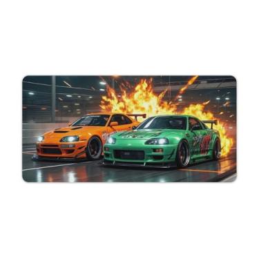 Imagem de HouLaiZhe Anime JDM Car Super Vs R34 Gaming Mouse Pads JDM Car Desk Pads Grandes Mousepads para Teclado Desktop Tapete de Computador 30 x 60 cm