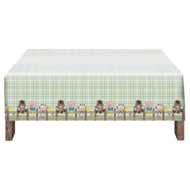 Imagem de Toalha De Mesa Fazendinha Festa - 1,20m X 1,80m