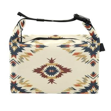 Imagem de STAYTOP Lancheira mexicana estilo nativo americano com fivela de alça, lancheira isolada para meninos e meninas, lancheira térmica para trabalho escolar