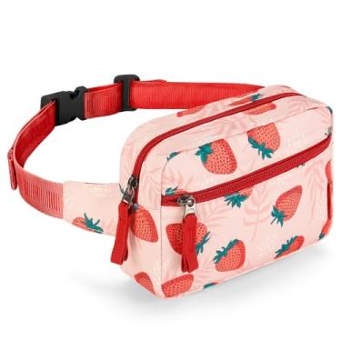 Imagem de Choco Mocha Pochete infantil para meninas - de 6 a 12 anos - bolsa de cinto, Morango, Normal