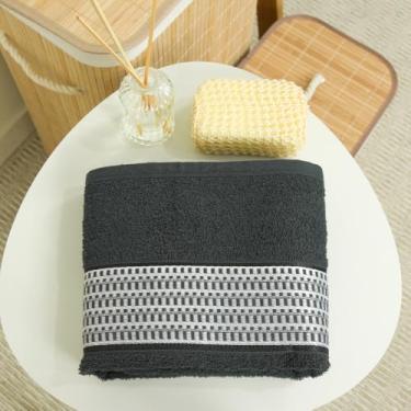 Imagem de Toalha de Banho Avulsa Urbane 1,45m x 75cm – Felpuda Atoalhada 100% Algodão 360g/m² – 1 Peça (Preto)