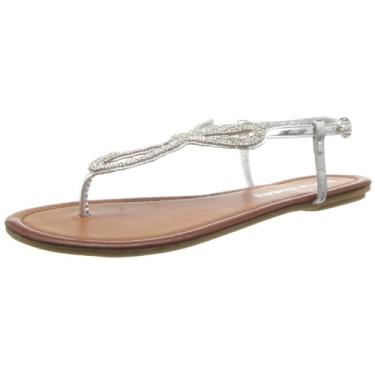 Imagem de Dirty Laundry Sandália feminina Nikita-Z Nappashm da Chinese Laundry, Prata, 34