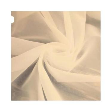 Imagem de Cortinas De Tule Branco Transparente Para Quarto, Berçário, Sala De Es