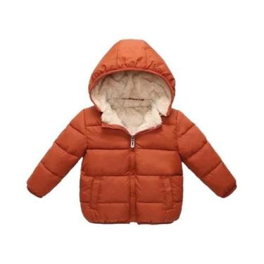 Imagem de Jaqueta De Inverno Para Meninas E Meninos, Casaco De Veludo Grosso De 