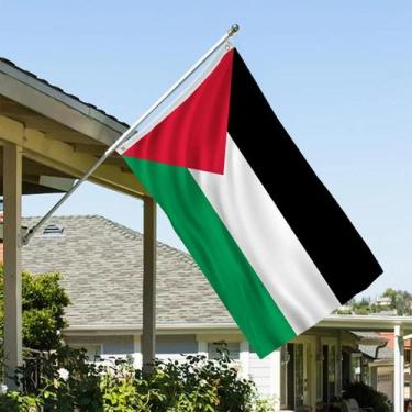 Imagem de Bandeira da Palestina PLE PS 90x150cm - NONE, 90x150cm
