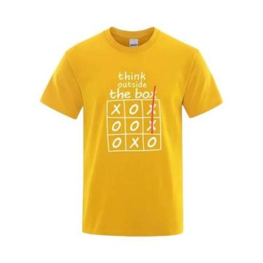 Imagem de Camiseta Masculina 100% Algodão Verão Estampa De Jogo Casual Solta Gol