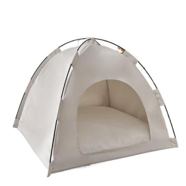 Imagem de Cama Caminha De pet Cachorro Barraca Tenda Toca Iglu Toca Cães Gato Pequeno Médio Grande Oxford,toca gatom,casinha de gato (Cinza)