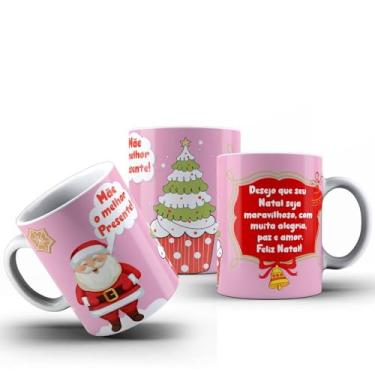 Imagem de Caneca Natal Papai Noel Diversas Estampas Porcelana 325ml (MOD10)